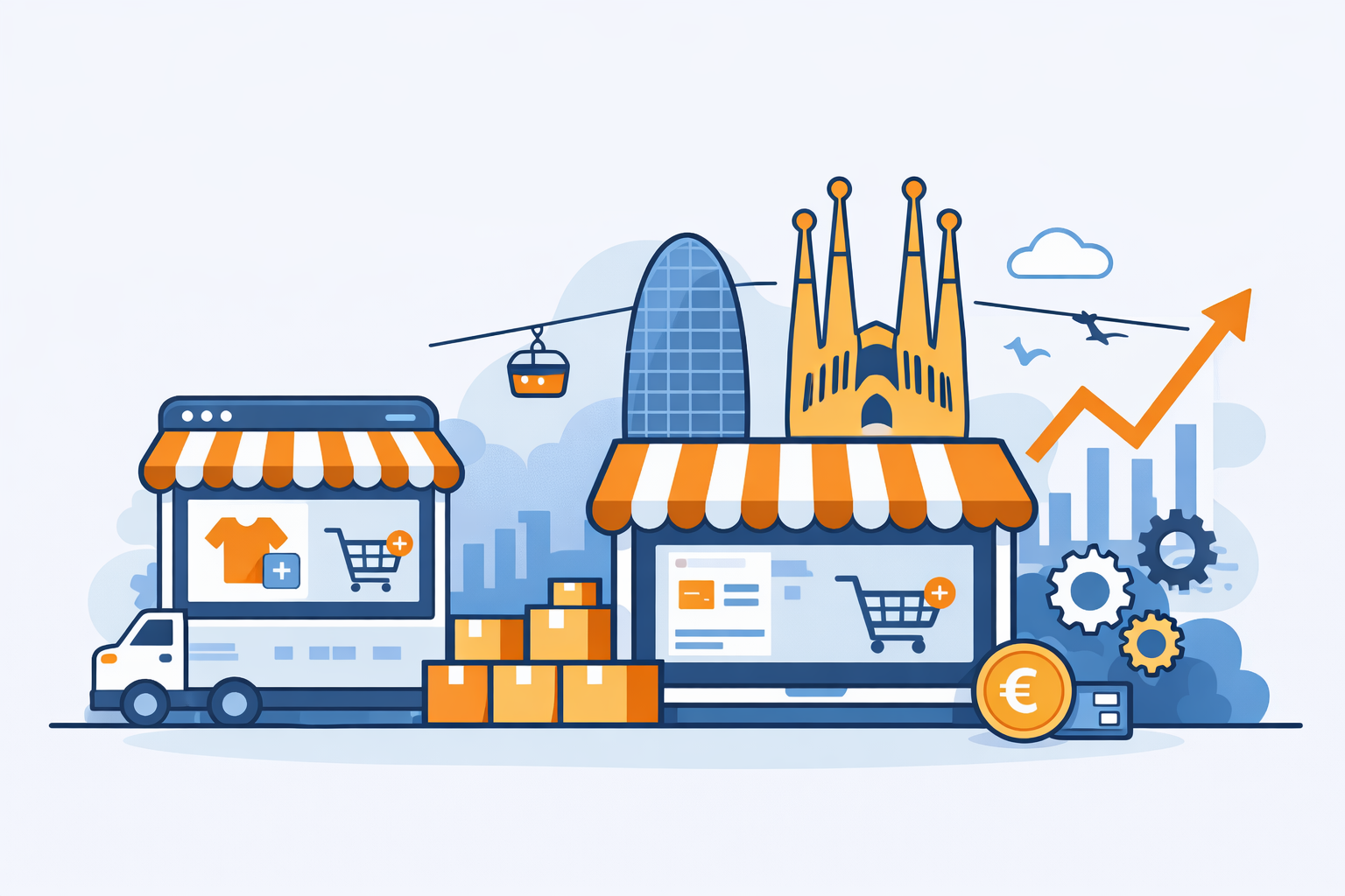 Comercio electrónico en Barcelona